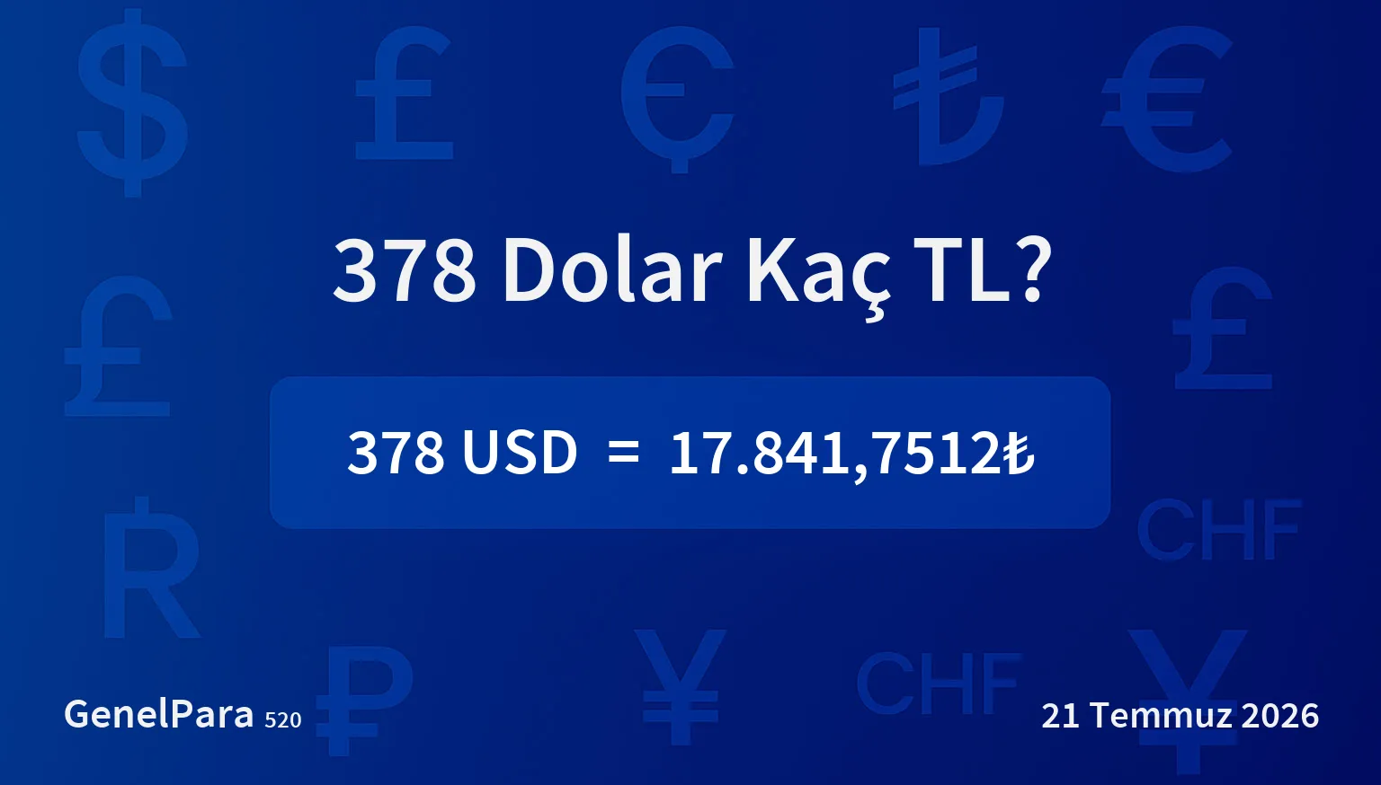 378.32 Dolar Kaç TL?