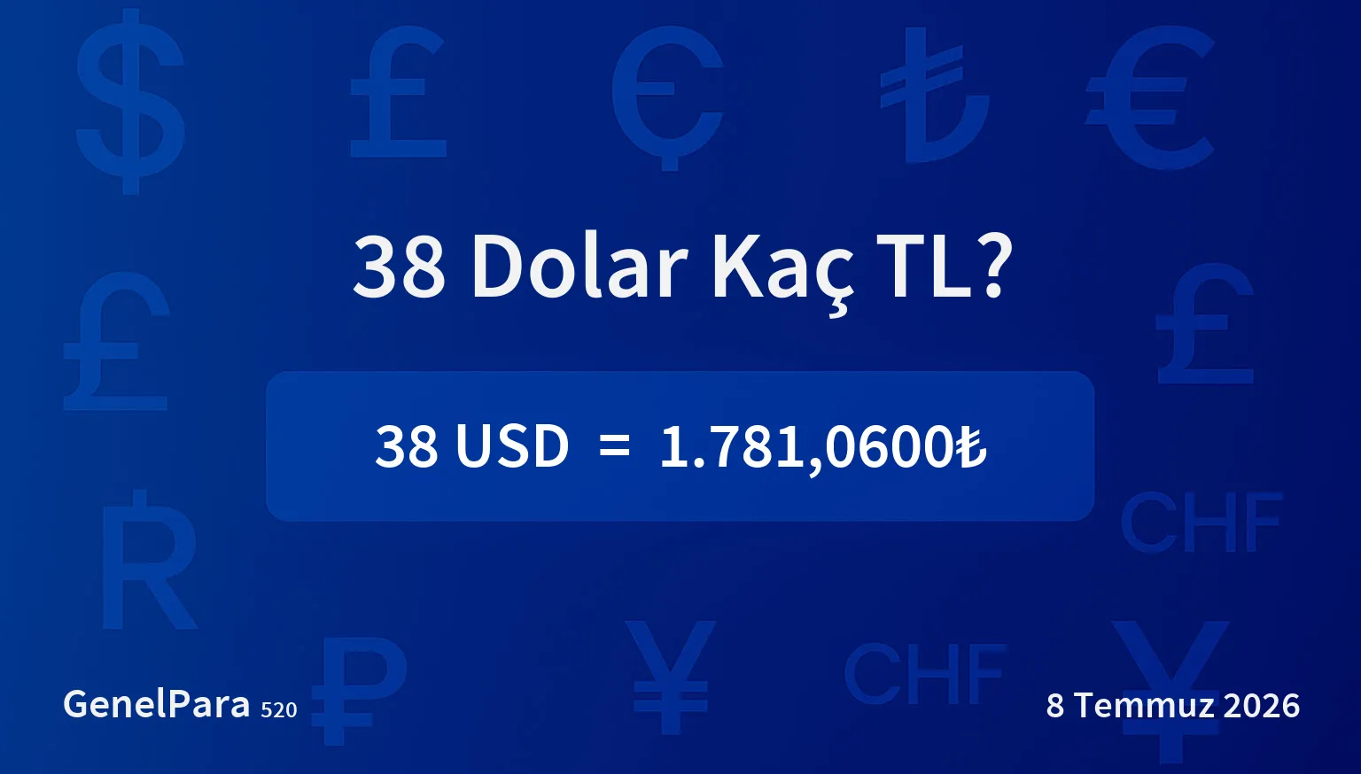 38.10 Dolar Kaç TL?