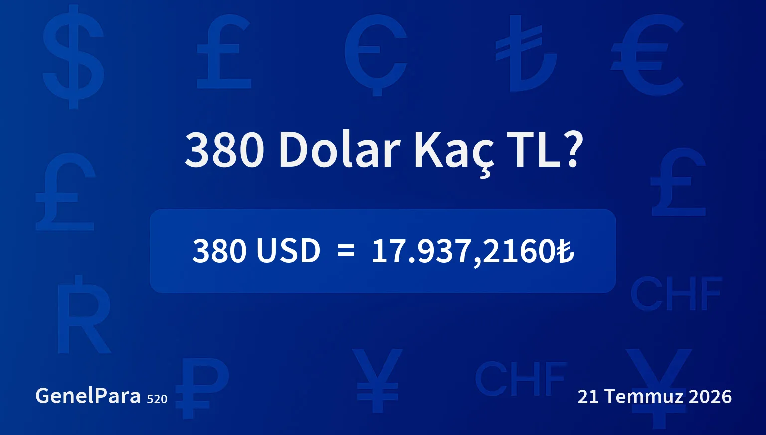 379.99 Dolar Kaç TL?