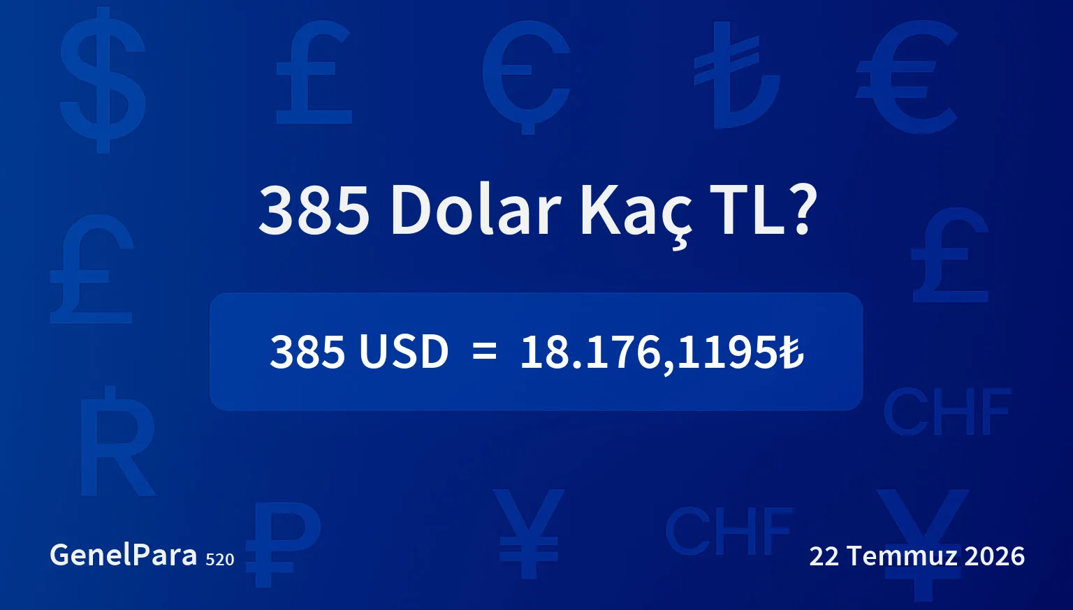 384.94 Dolar Kaç TL?