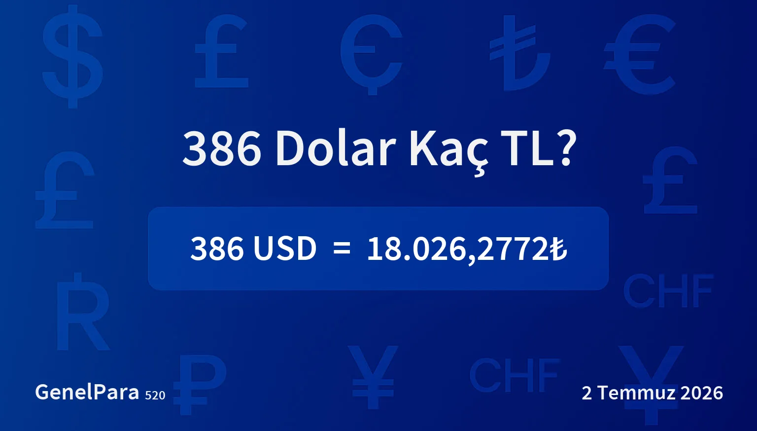 386.41 Dolar Kaç TL?