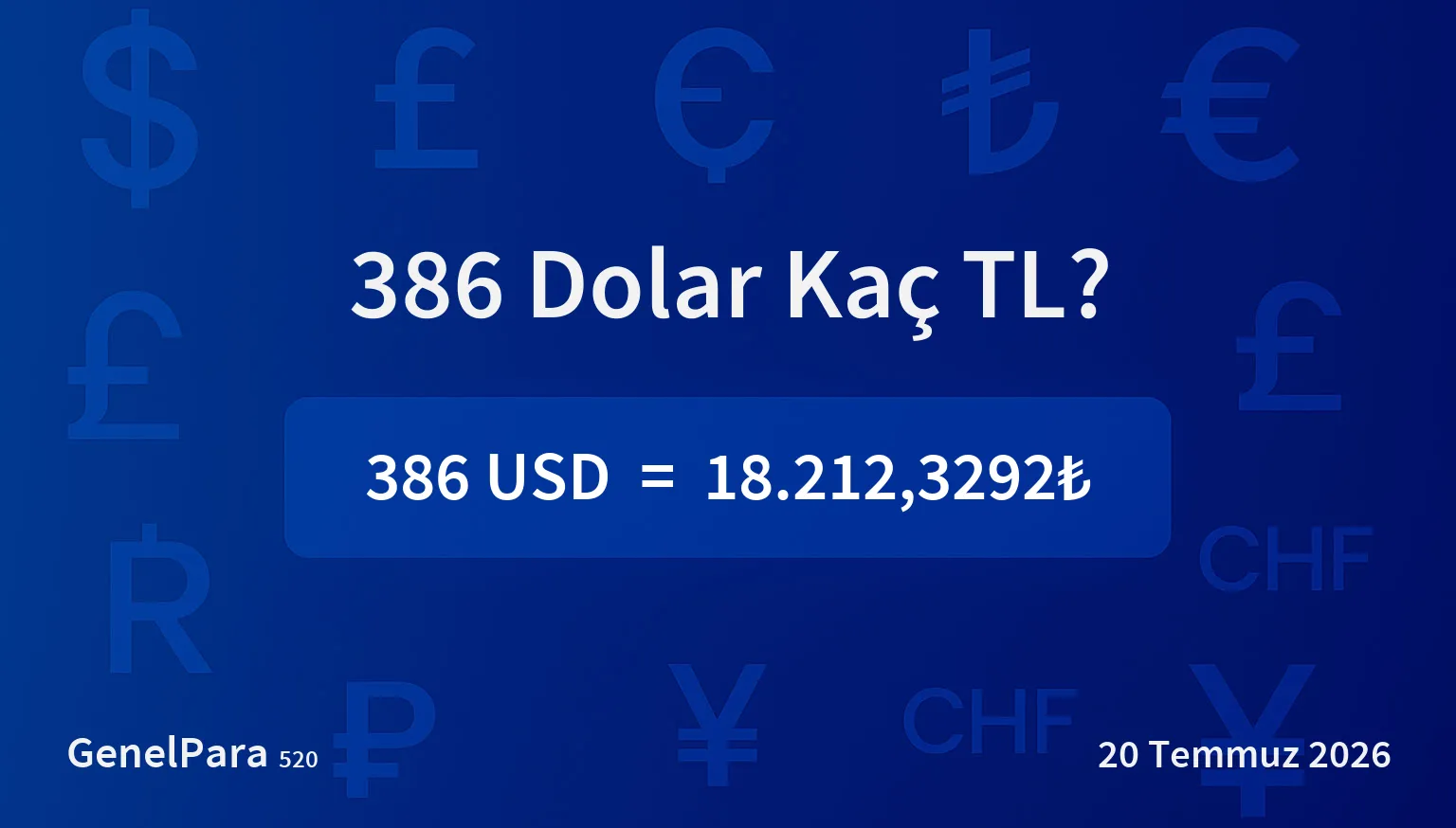 385.62 Dolar Kaç TL?