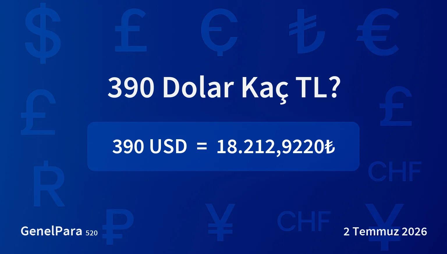 390.25 Dolar Kaç TL?