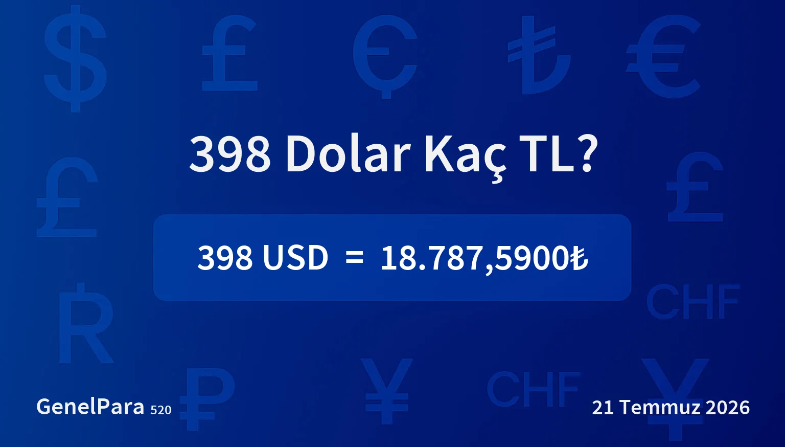 397.99 Dolar Kaç TL?
