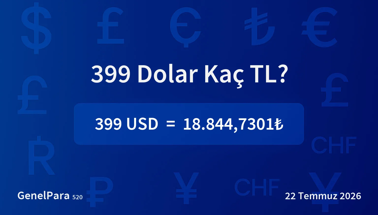 398.77 Dolar Kaç TL?