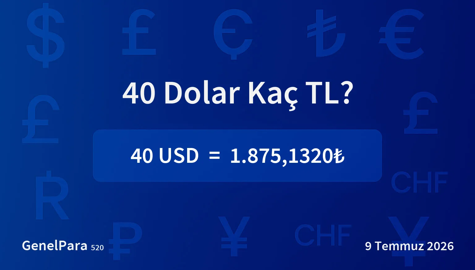 40.02 Dolar Kaç TL?