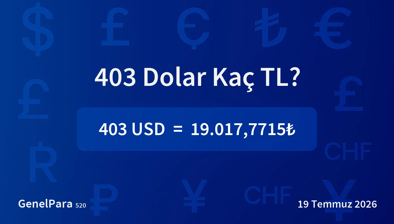 403.46 Dolar Kaç TL?