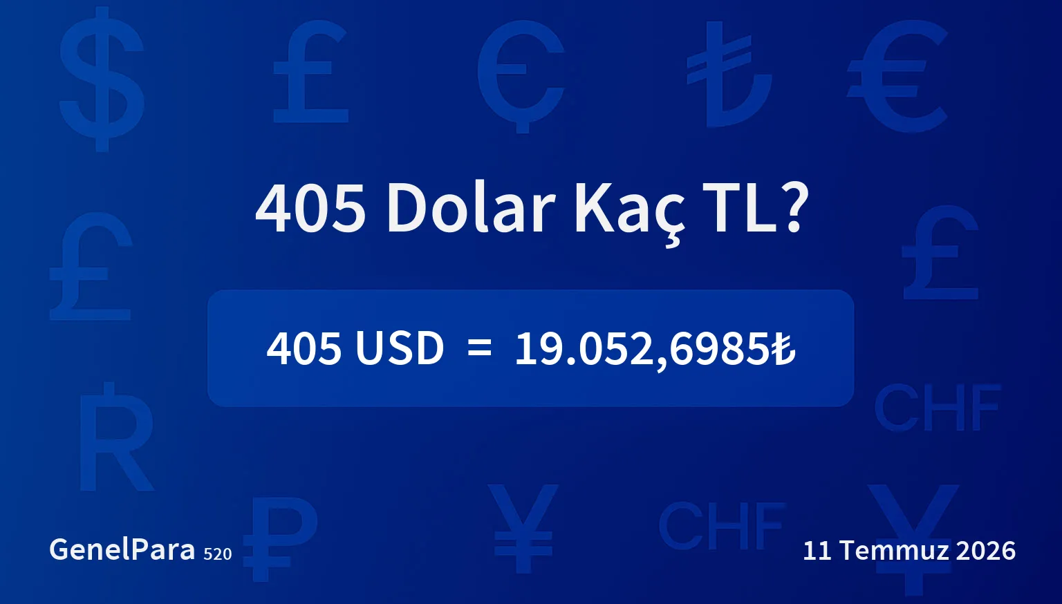 404.79 Dolar Kaç TL?