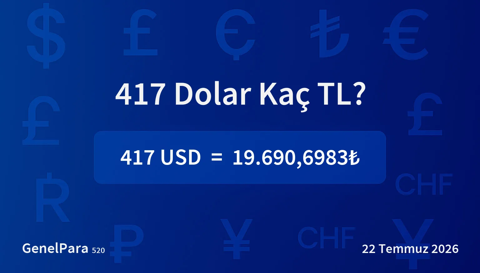 417.48 Dolar Kaç TL?
