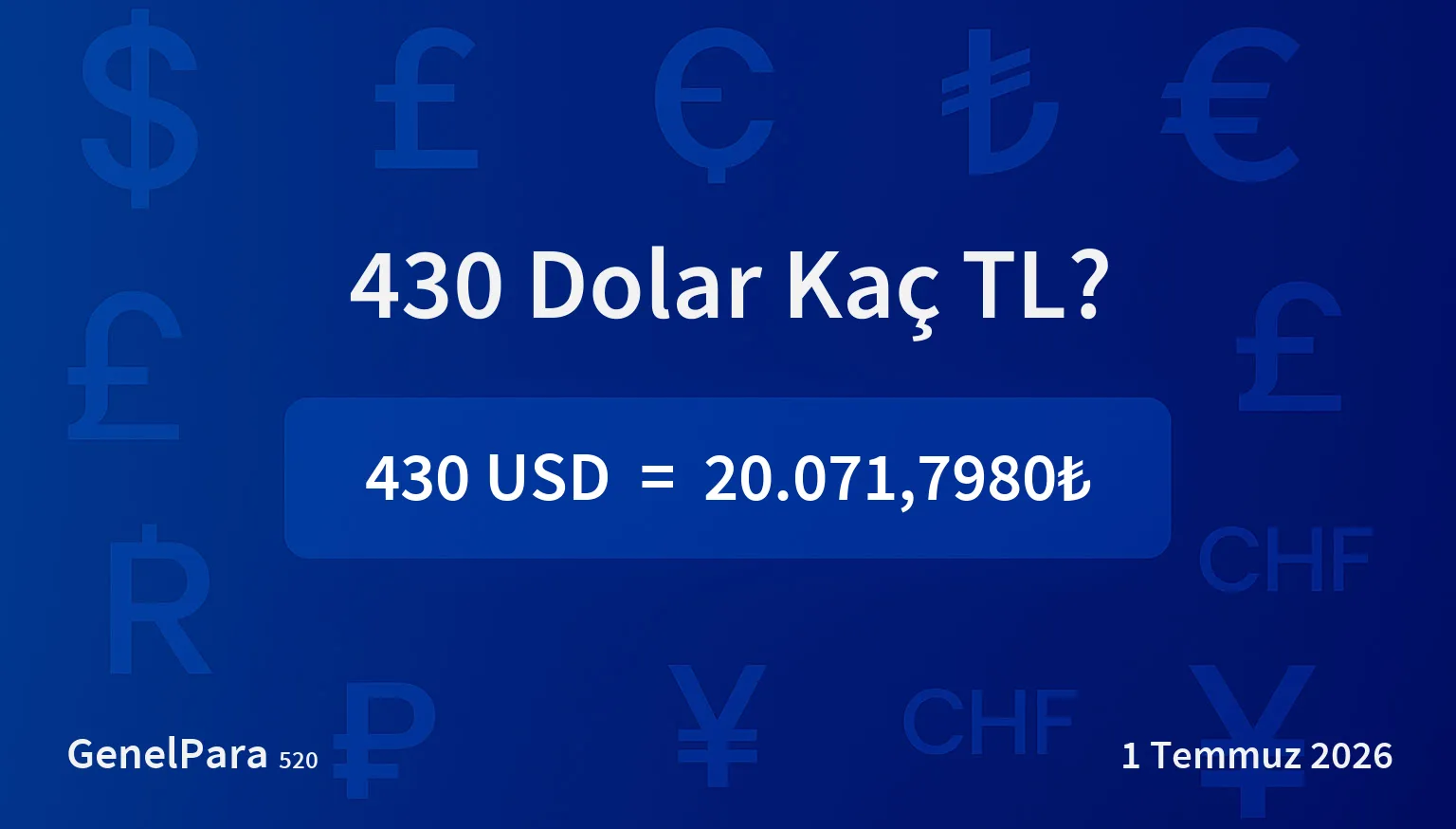 429.70 Dolar Kaç TL?