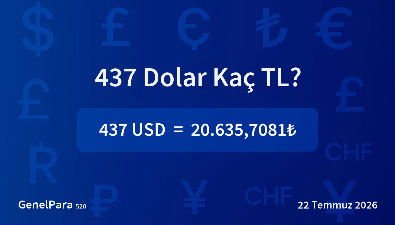 436.94 Dolar Kaç TL?