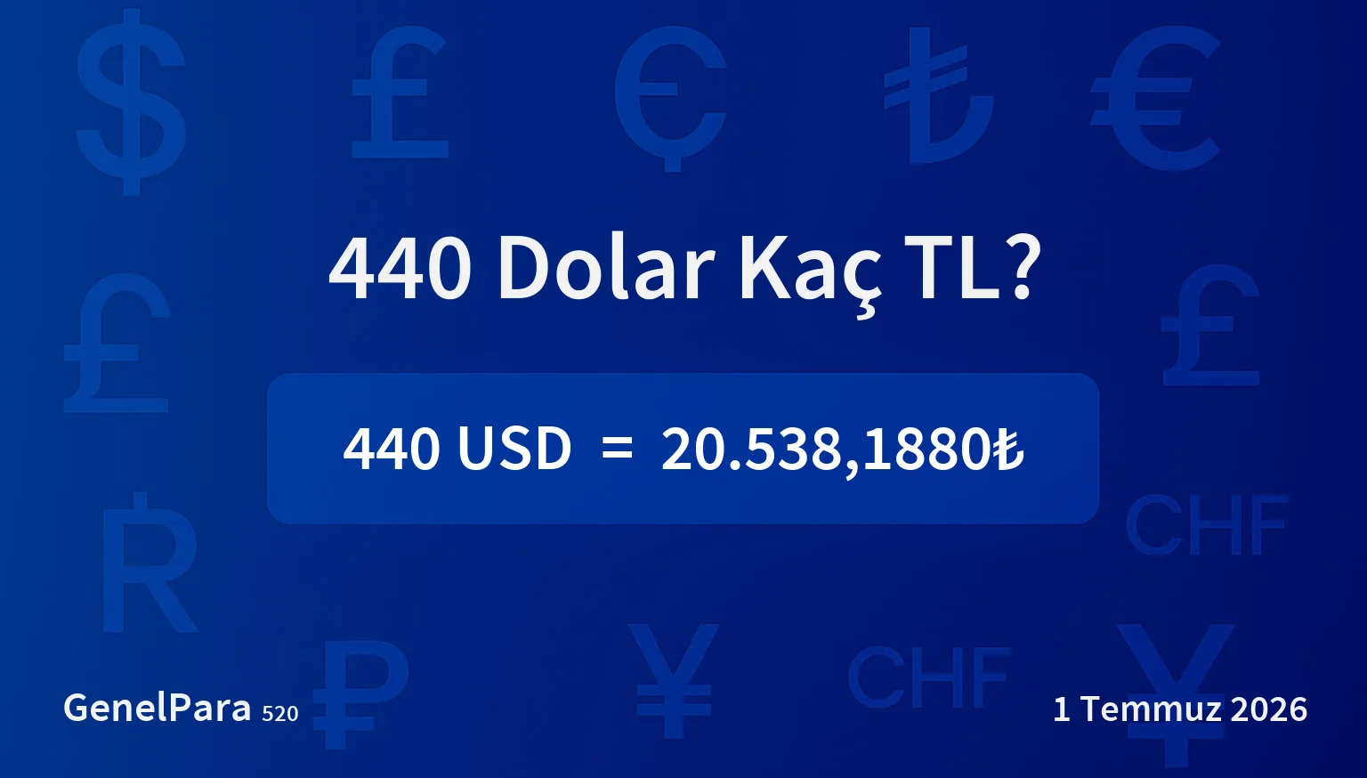 440.12 Dolar Kaç TL?