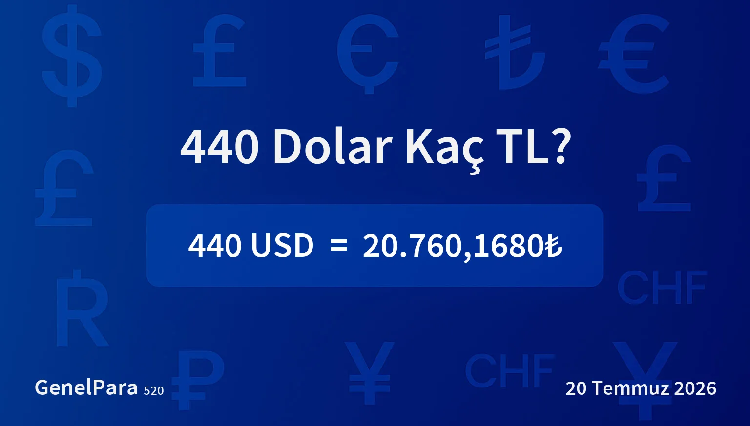 440.35 Dolar Kaç TL?