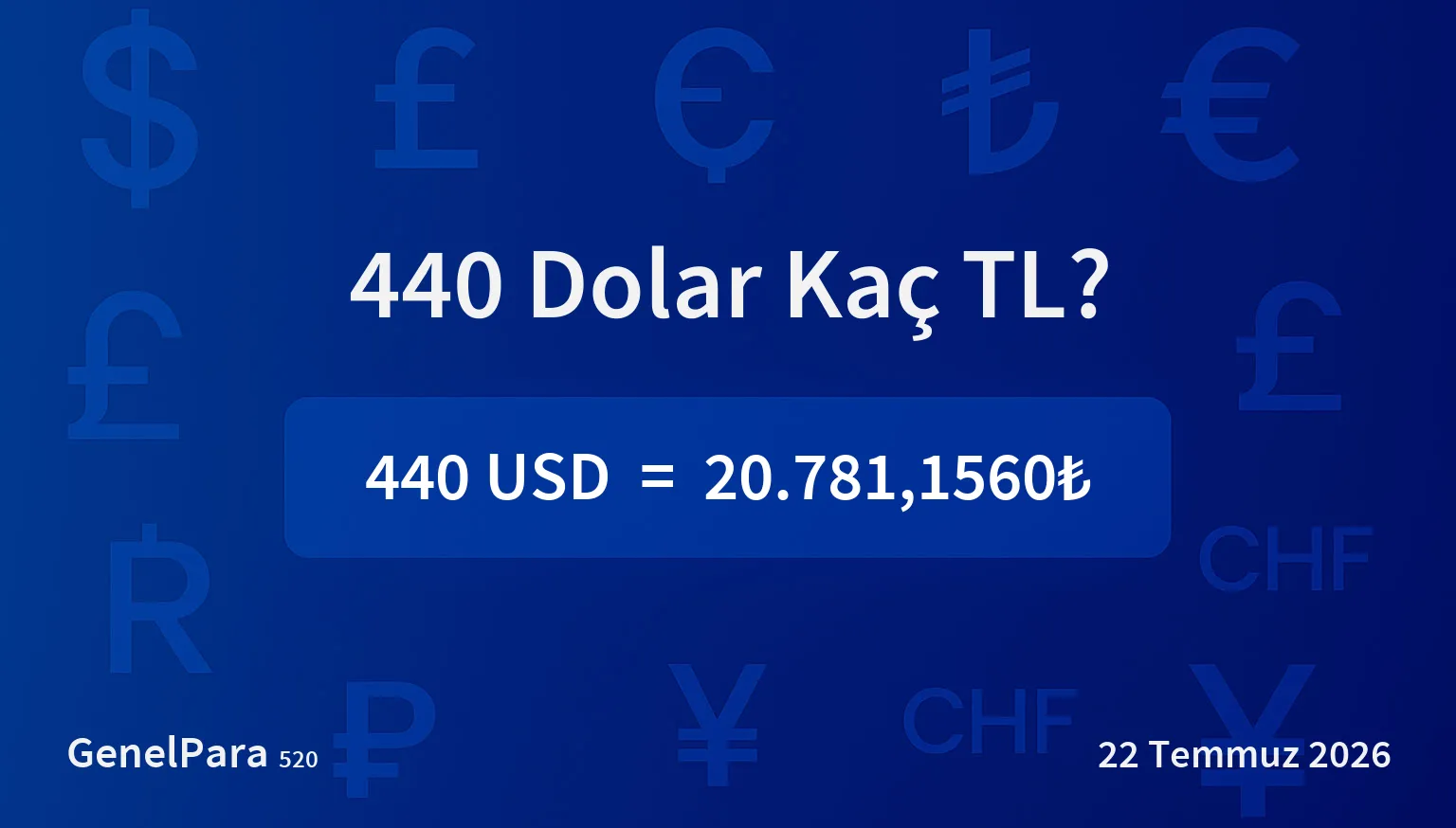 439.69 Dolar Kaç TL?