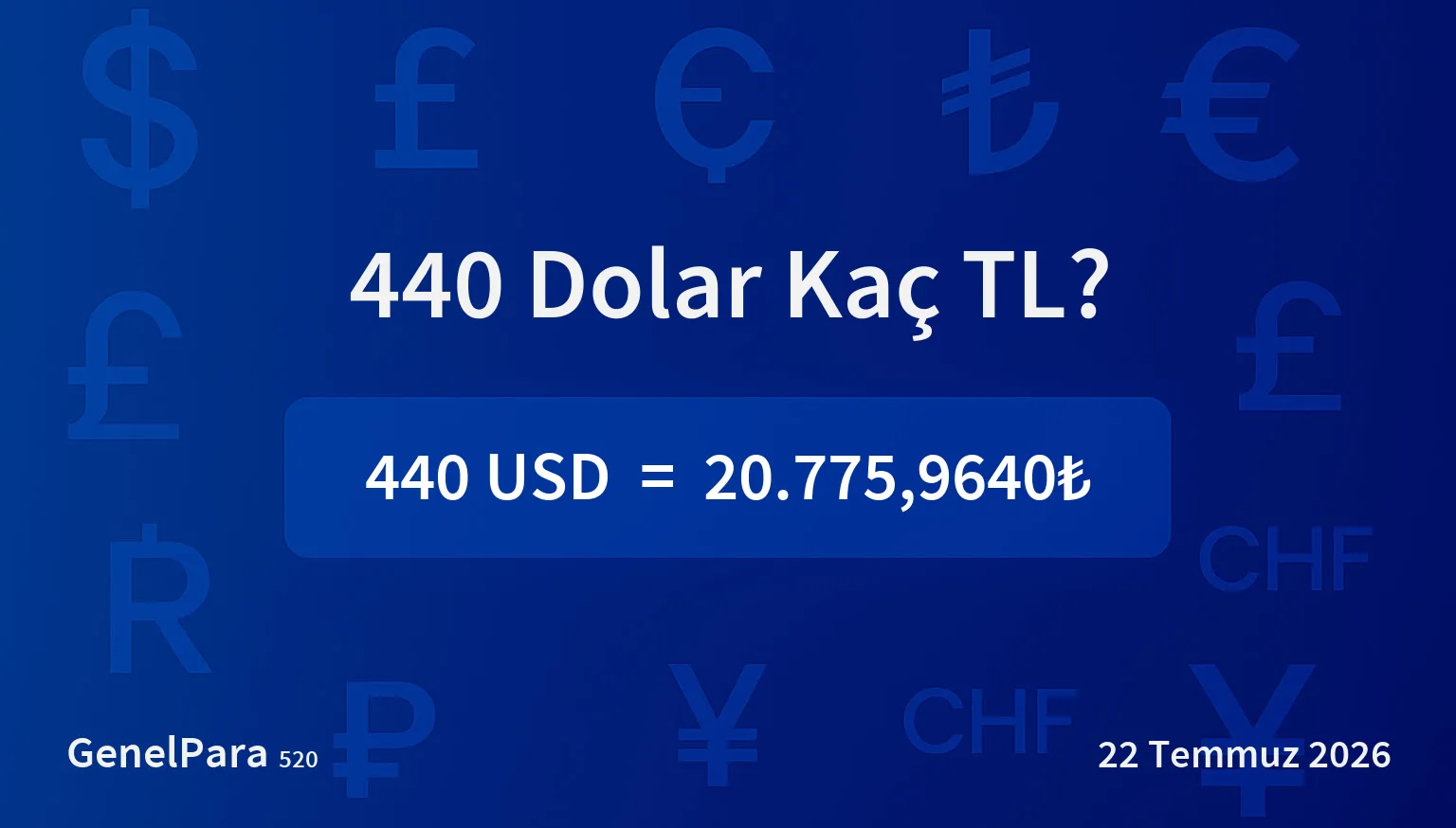 440.21 Dolar Kaç TL?