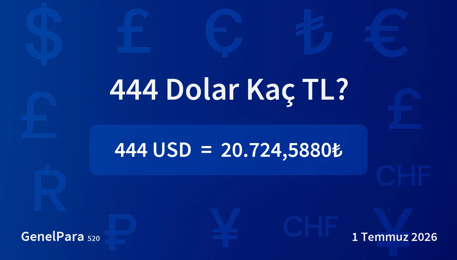 443.58 Dolar Kaç TL?