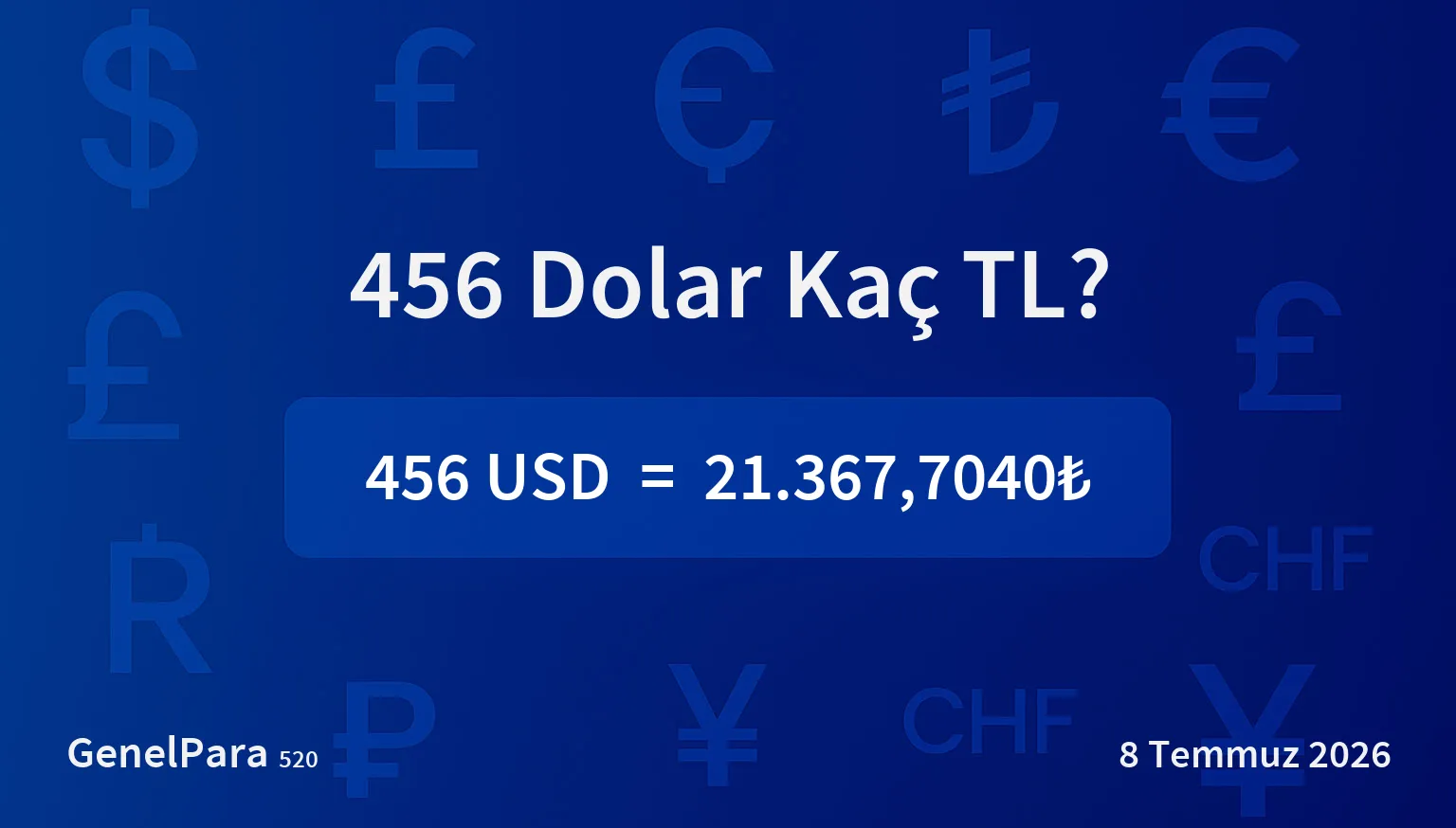 455.96 Dolar Kaç TL?