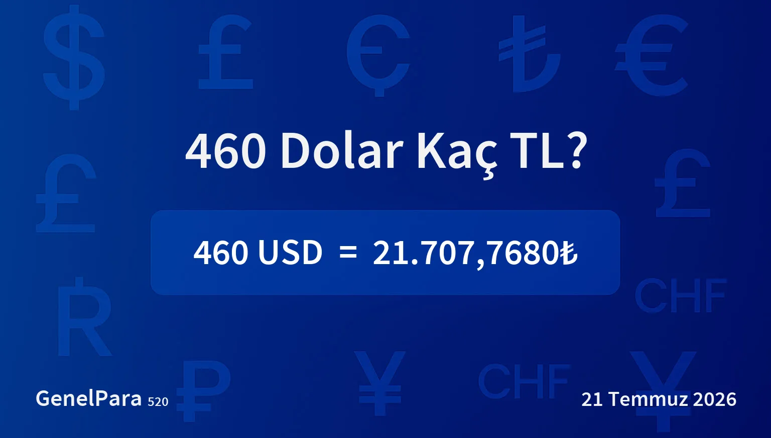 460.18 Dolar Kaç TL?