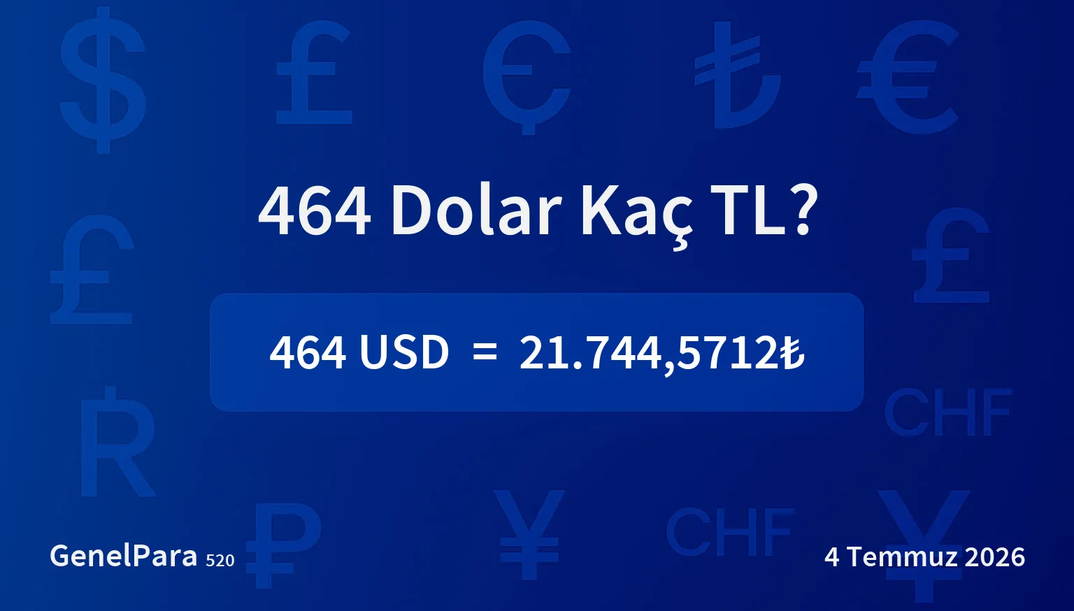463.95 Dolar Kaç TL?