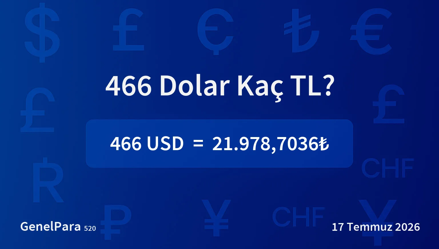 465.81 Dolar Kaç TL?