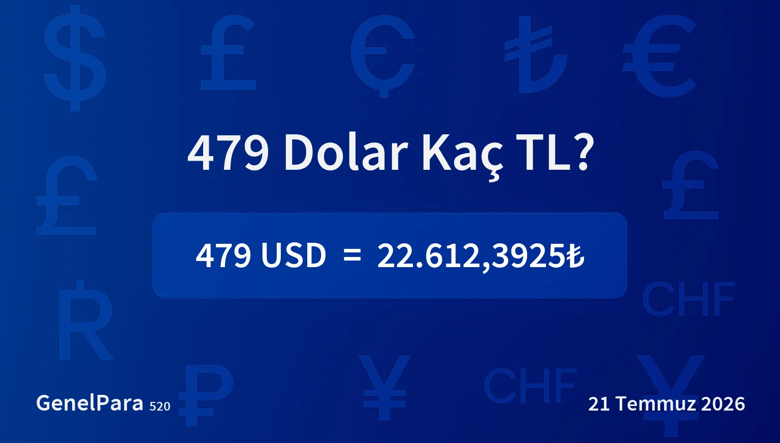 478.63 Dolar Kaç TL?