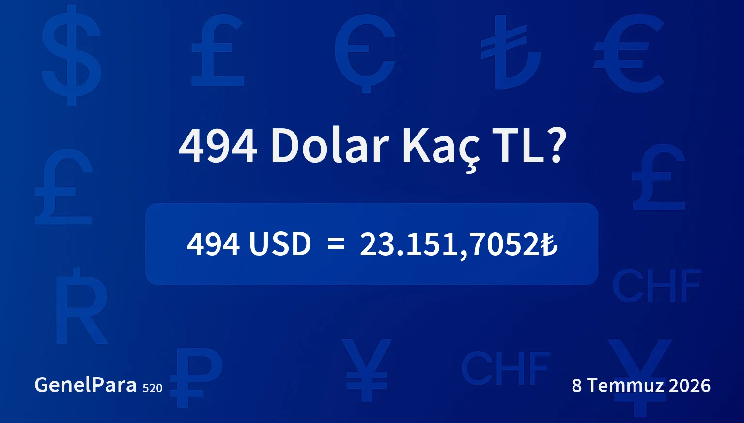 493.59 Dolar Kaç TL?