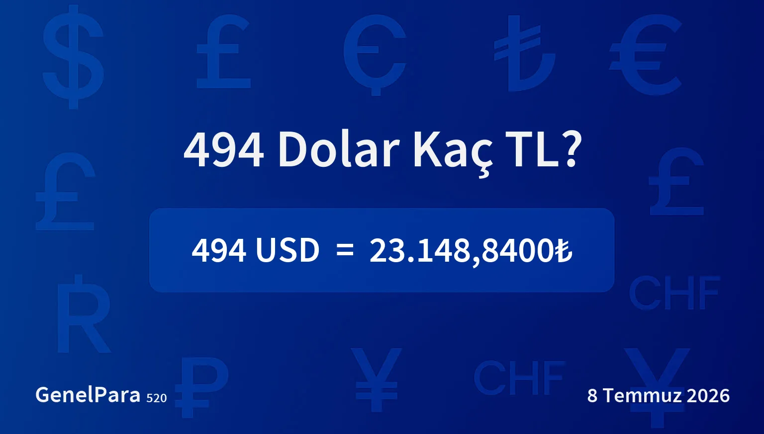 493.71 Dolar Kaç TL?