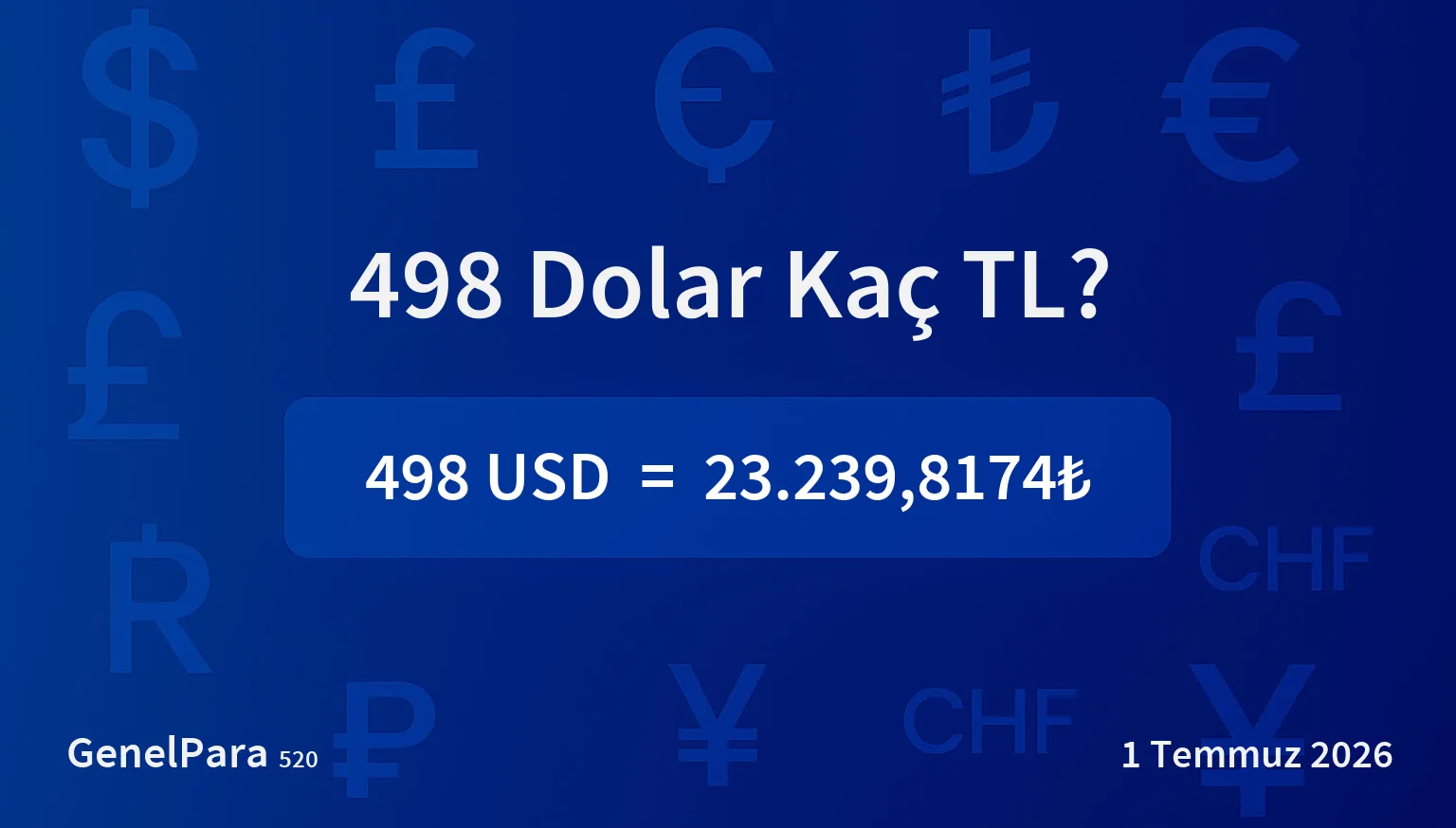 497.67 Dolar Kaç TL?