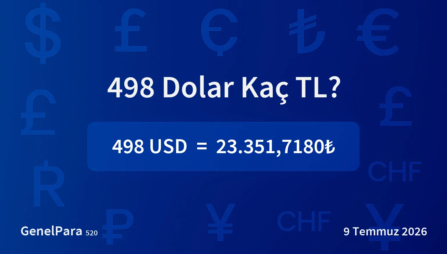 498.11 Dolar Kaç TL?