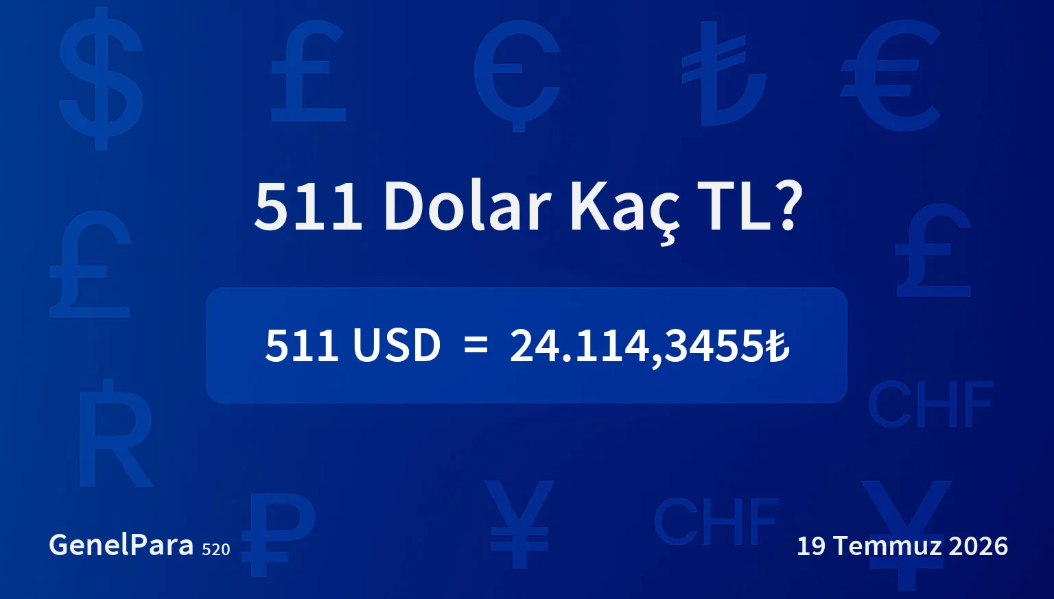 510.75 Dolar Kaç TL?