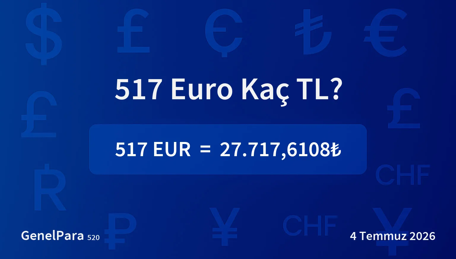 516.81 Euro Kaç TL?