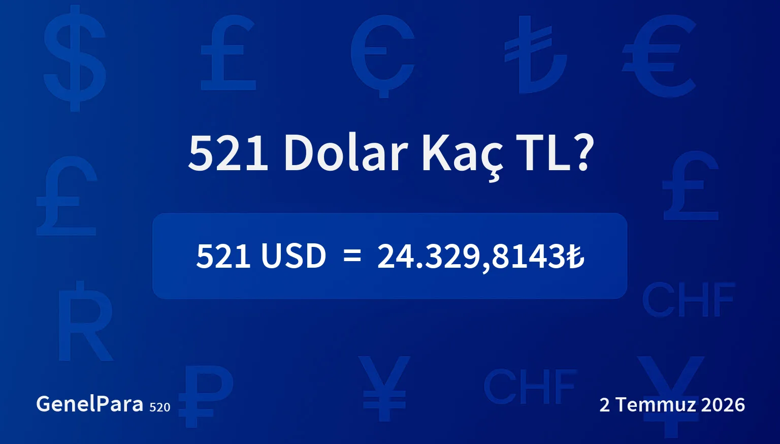 521.36 Dolar Kaç TL?