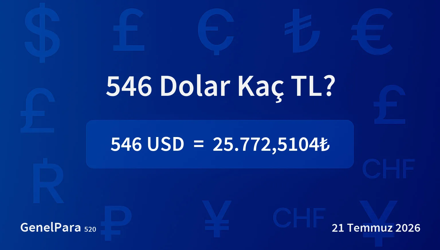545.95 Dolar Kaç TL?