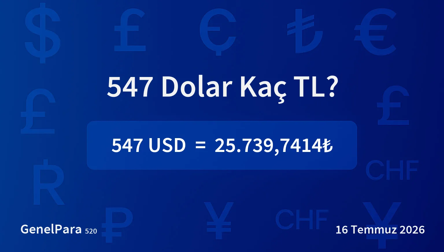 547.18 Dolar Kaç TL?
