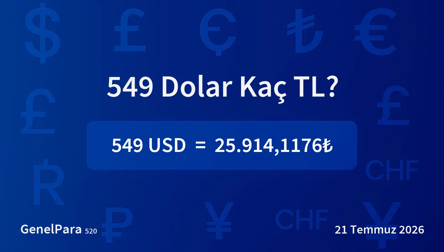 548.76 Dolar Kaç TL?