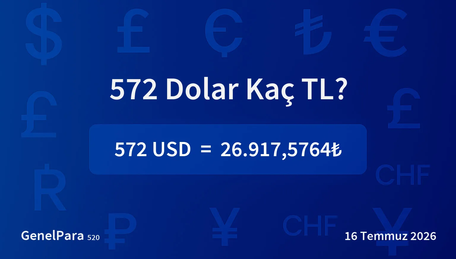571.81 Dolar Kaç TL?