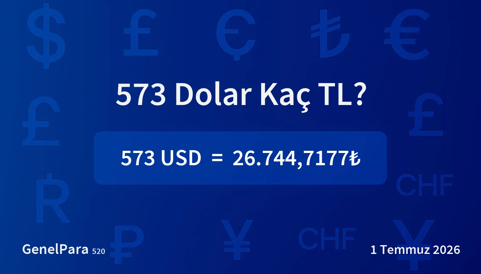 573.33 Dolar Kaç TL?
