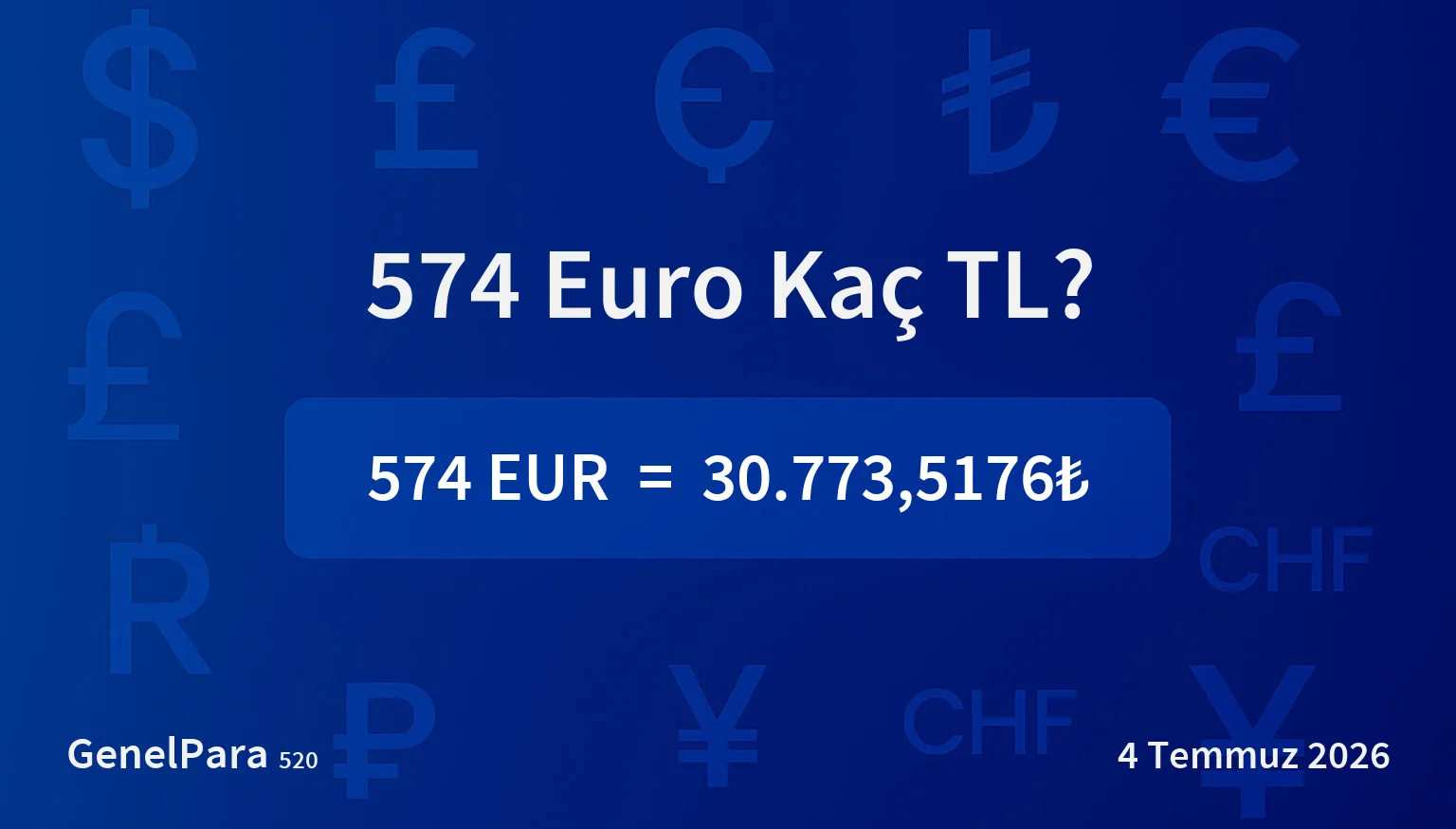 574.22 Euro Kaç TL?