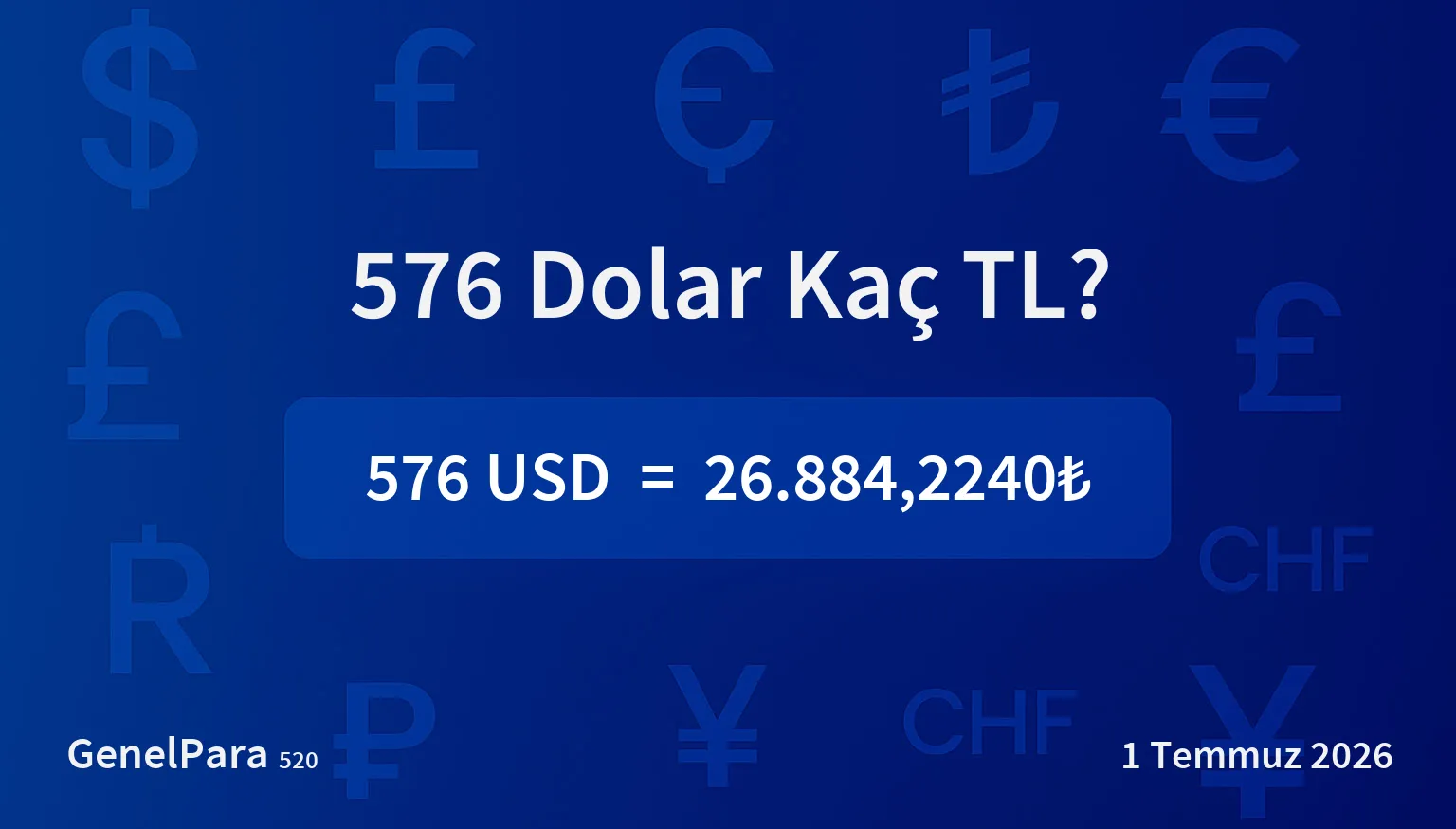 575.54 Dolar Kaç TL?