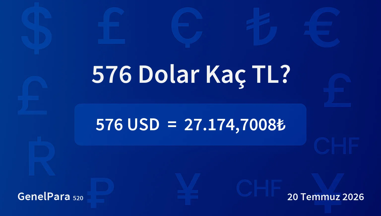 575.93 Dolar Kaç TL?