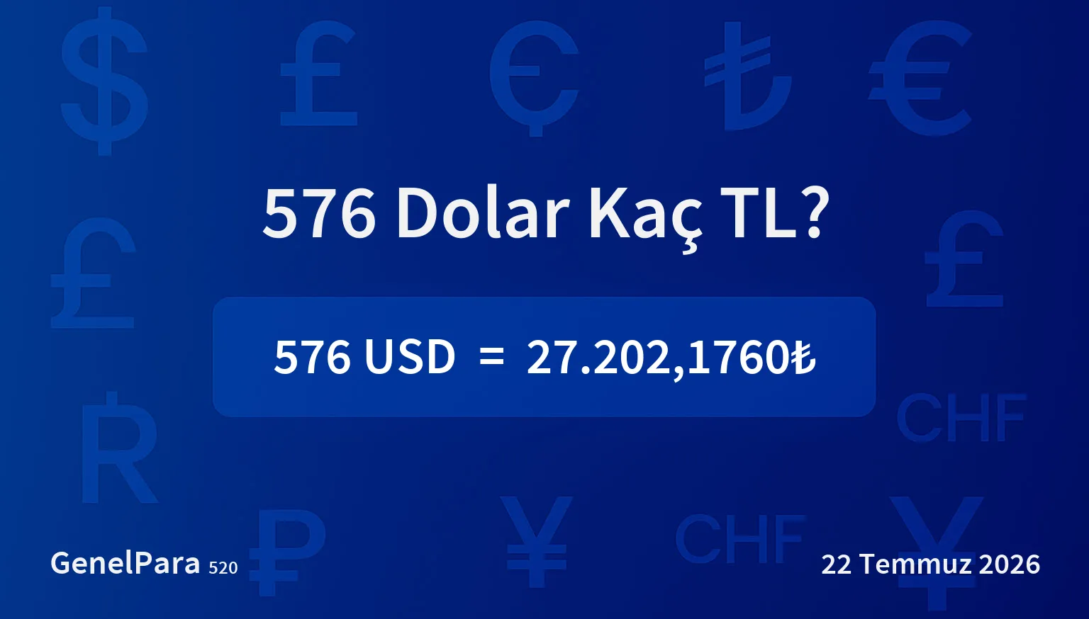 575.68 Dolar Kaç TL?