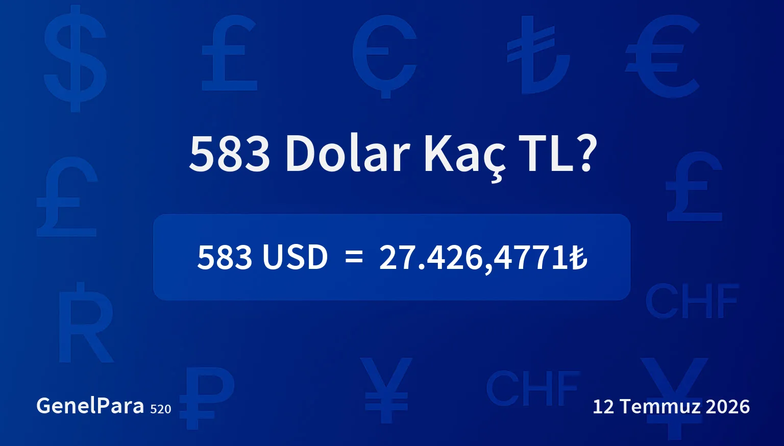 583 Dolar Kaç TL?