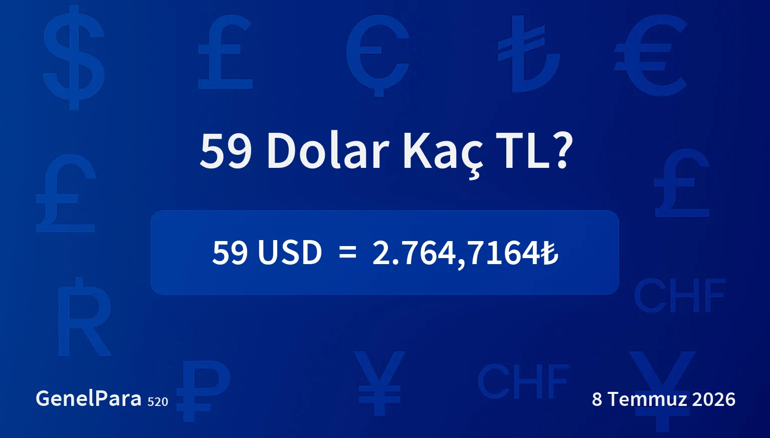 59.25 Dolar Kaç TL?