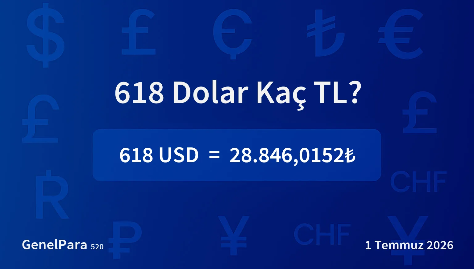 617.65 Dolar Kaç TL?