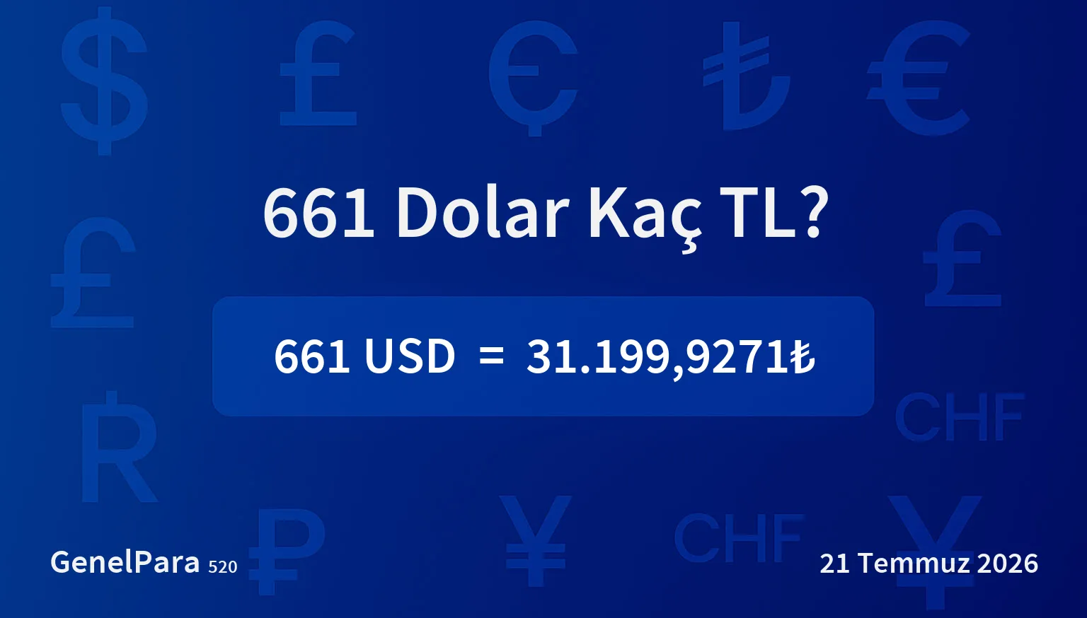 660.60 Dolar Kaç TL?