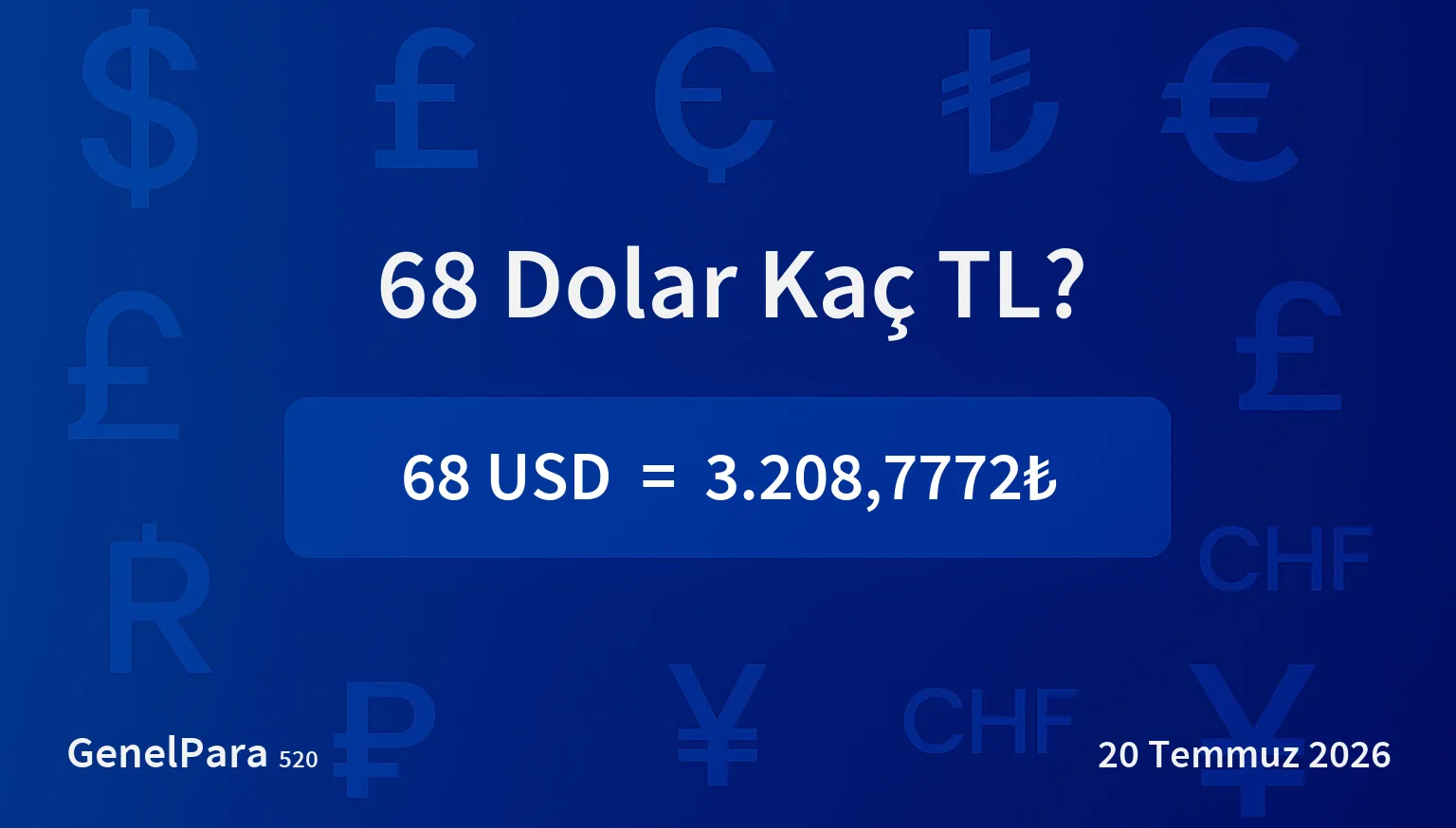 68.47 Dolar Kaç TL?
