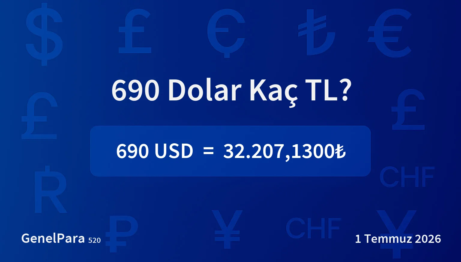 690.25 Dolar Kaç TL?