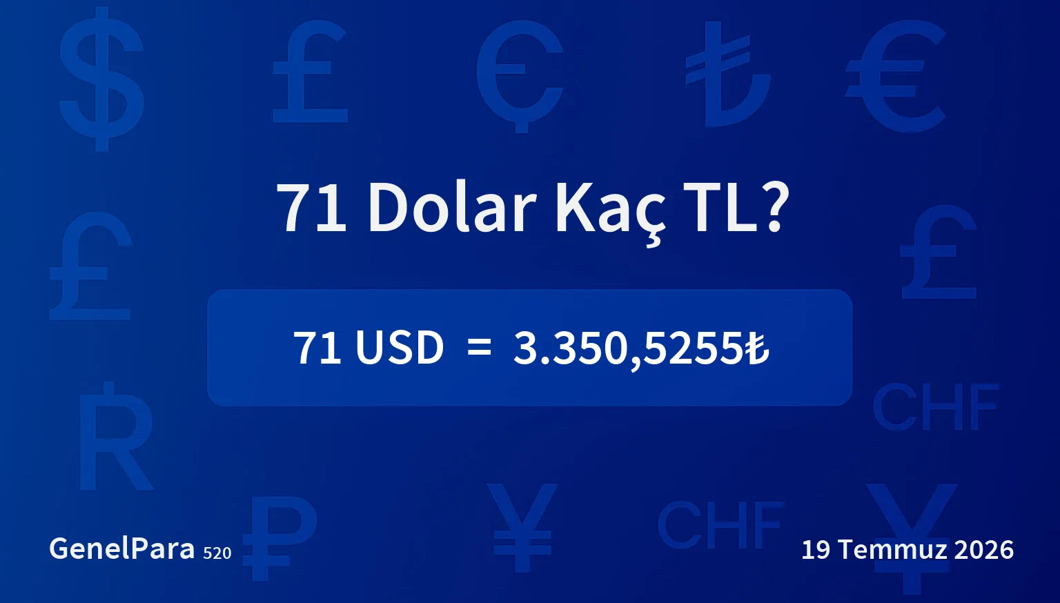 71.39 Dolar Kaç TL?