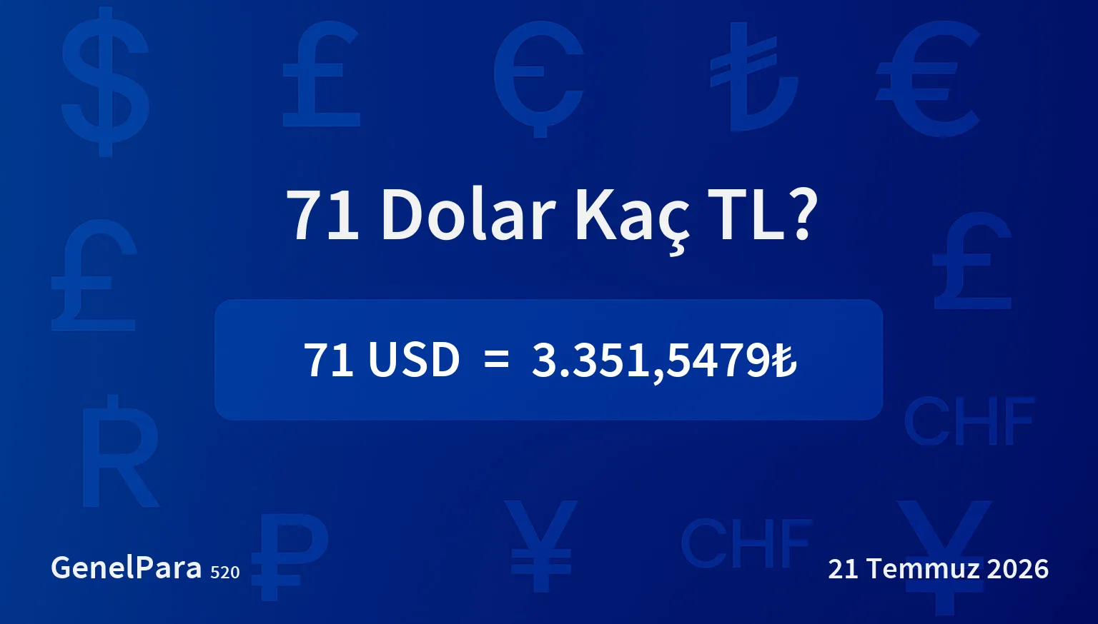 71.23 Dolar Kaç TL?