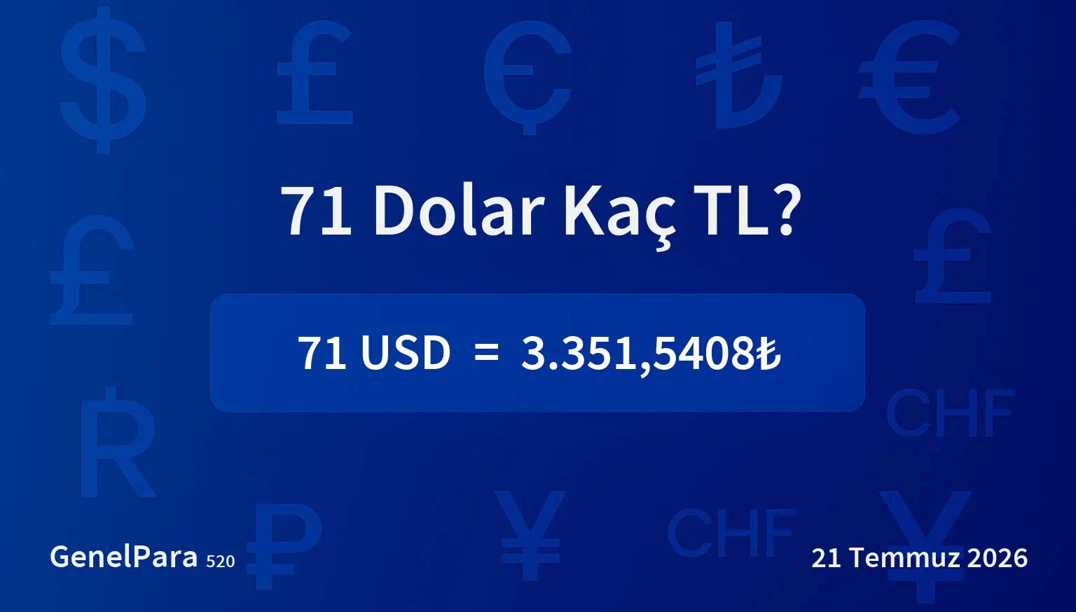 71.45 Dolar Kaç TL?